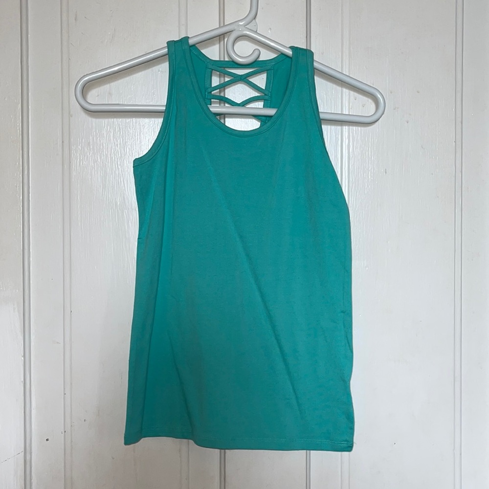 Old Navy Lattice Back Tank Top